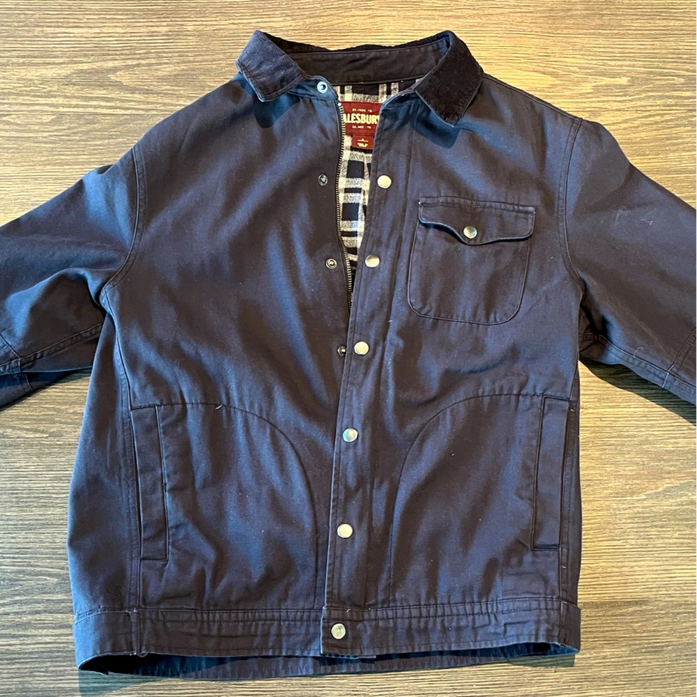 Alesbury Lined Arlo Work Jacket - Navy/Grey size Medium